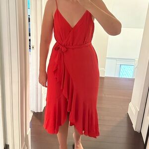 Jcrew Size 10 Red Dress